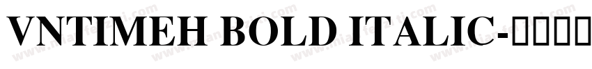 VnTimeH Bold Italic字体转换